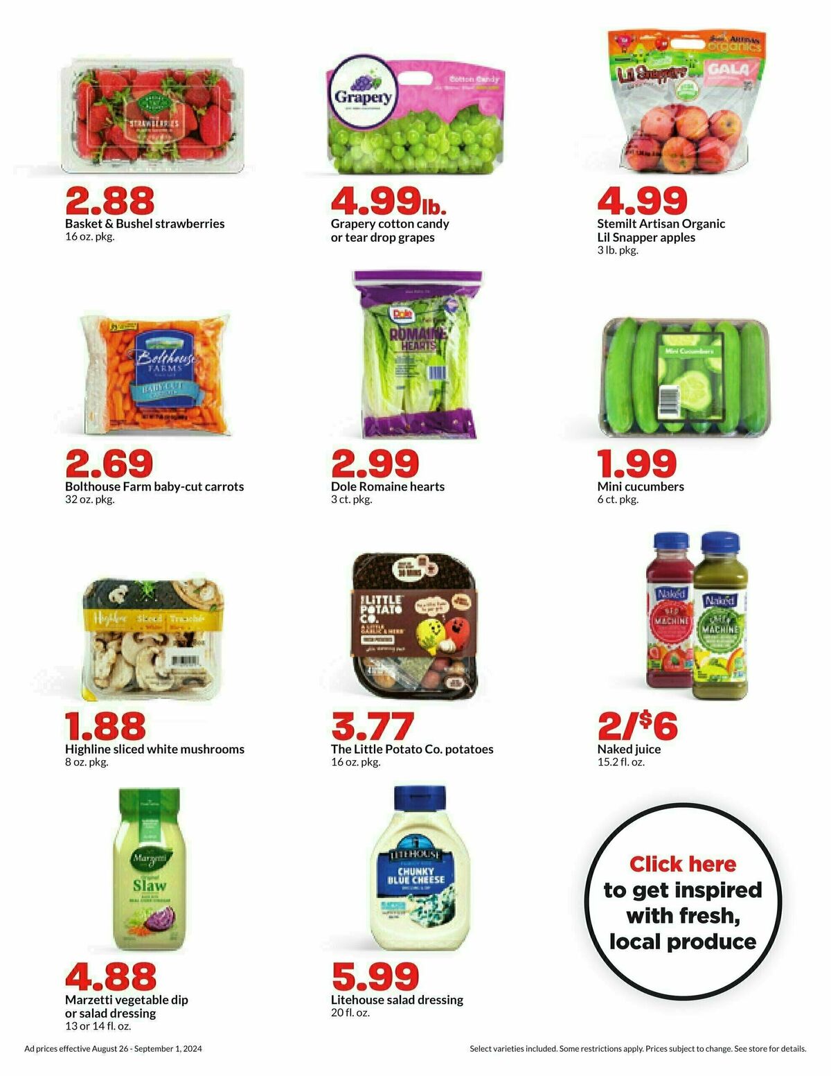 Hy-Vee Weekly Ad from August 26