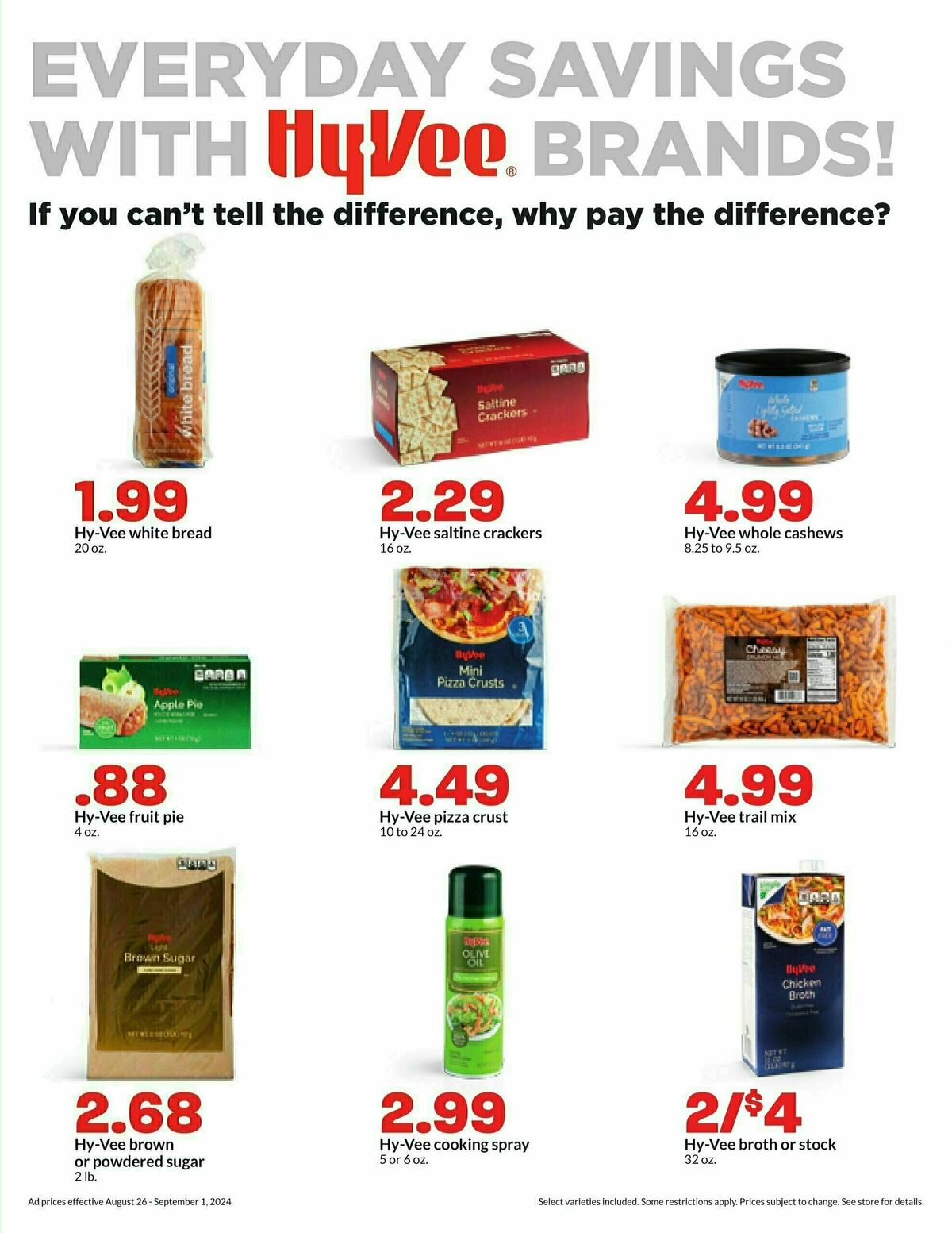 Hy-Vee Weekly Ad from August 26