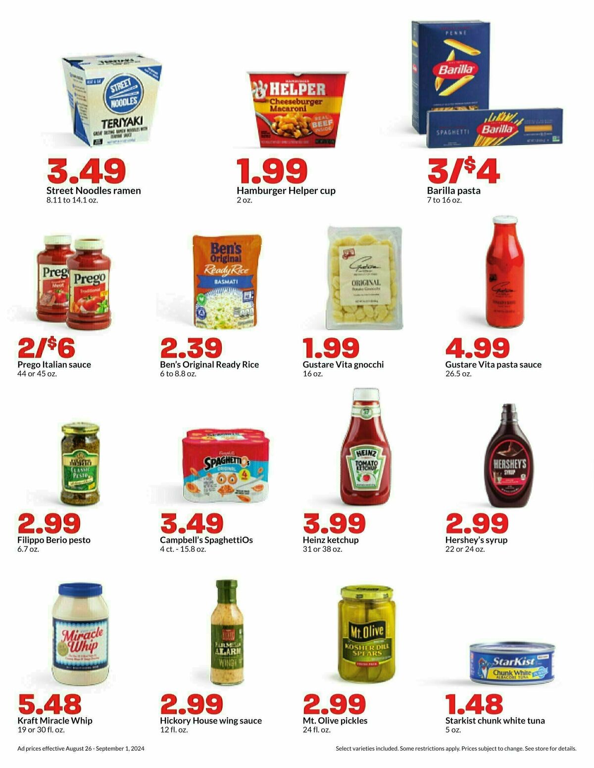 Hy-Vee Weekly Ad from August 26