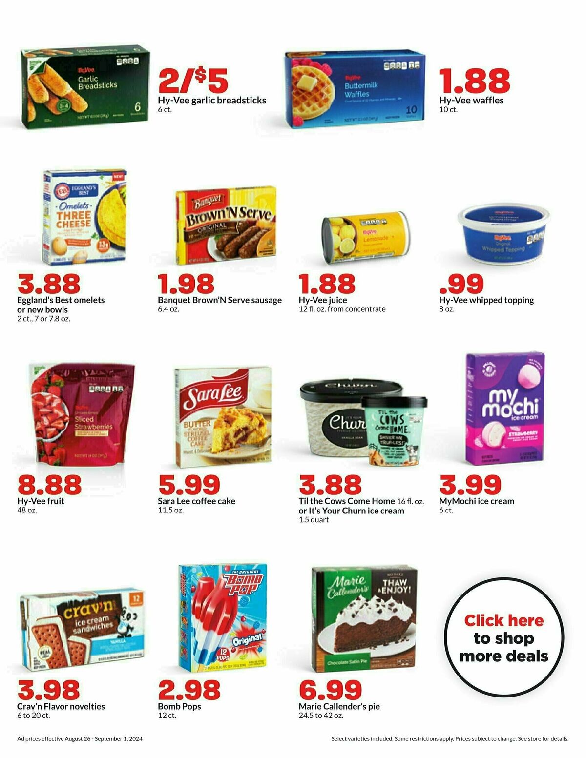 Hy-Vee Weekly Ad from August 26