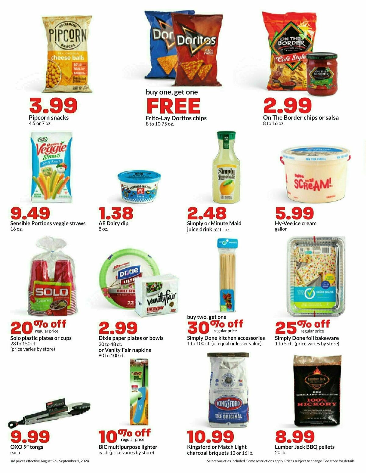 Hy-Vee Weekly Ad from August 26