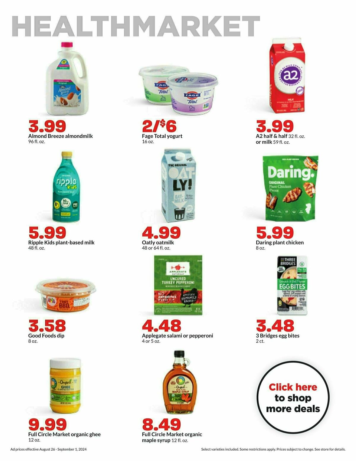 Hy-Vee Weekly Ad from August 26