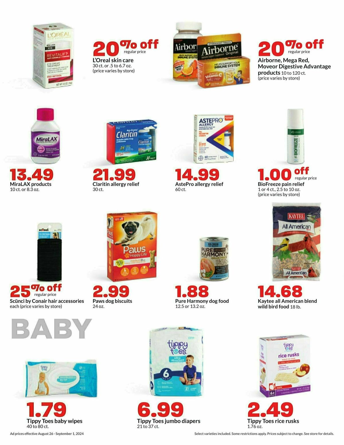 Hy-Vee Weekly Ad from August 26