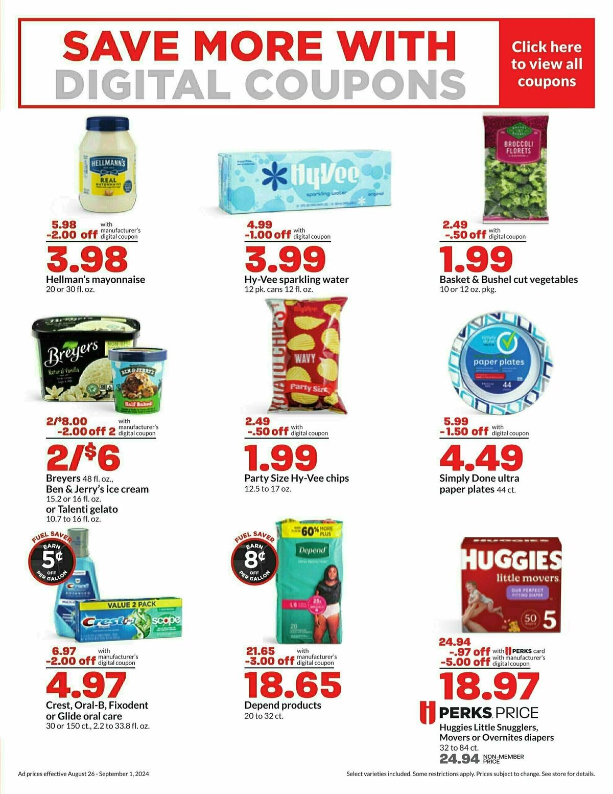 Hy-Vee Weekly Ad from August 26