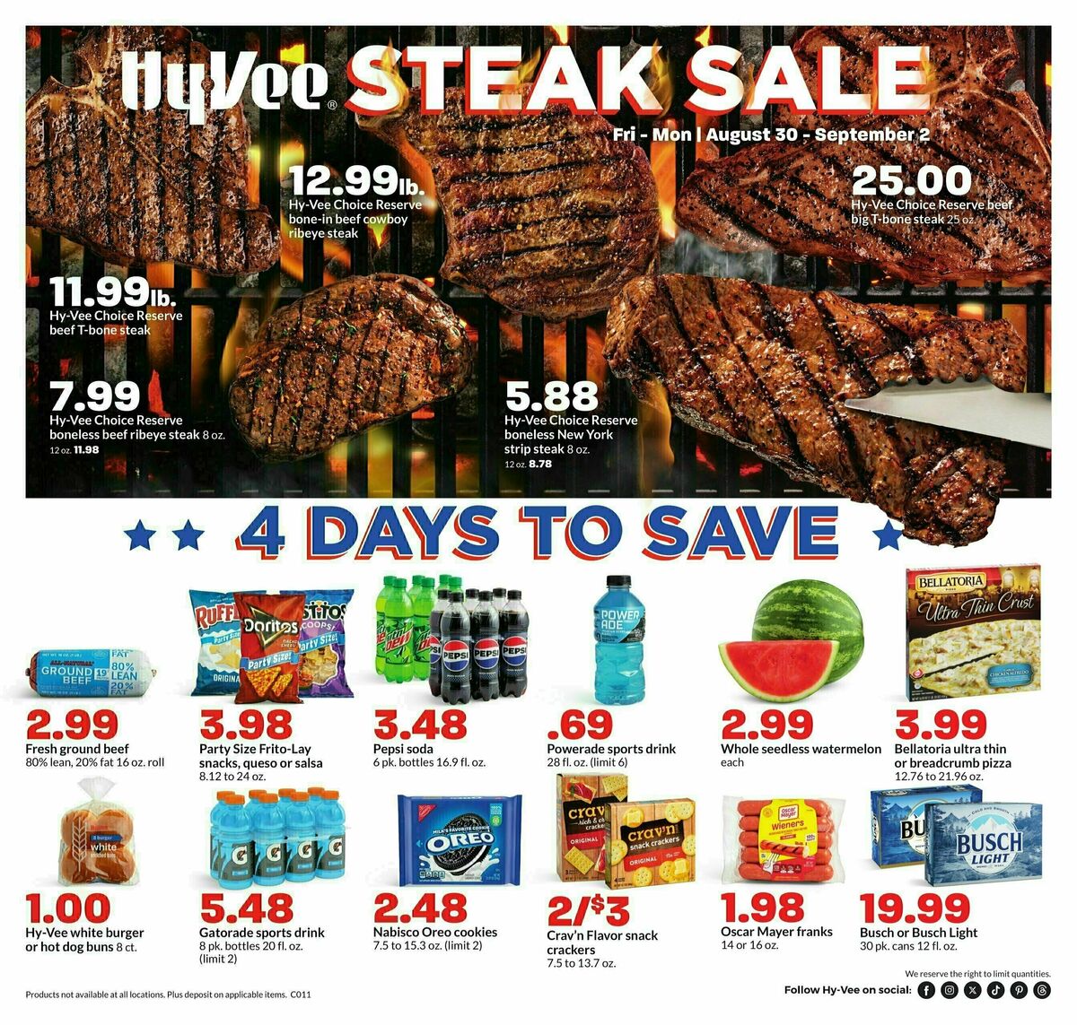 Hy-Vee Weekly Ad from August 30