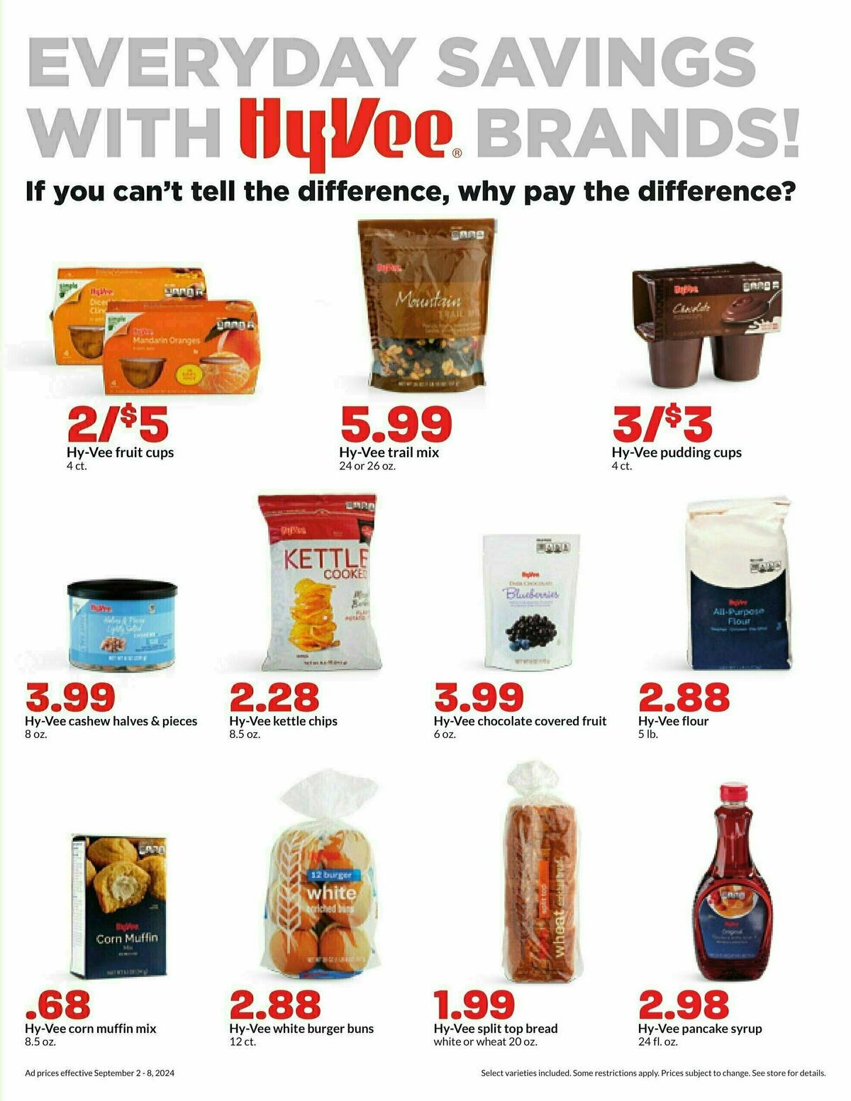 Hy-Vee Weekly Ad from September 2