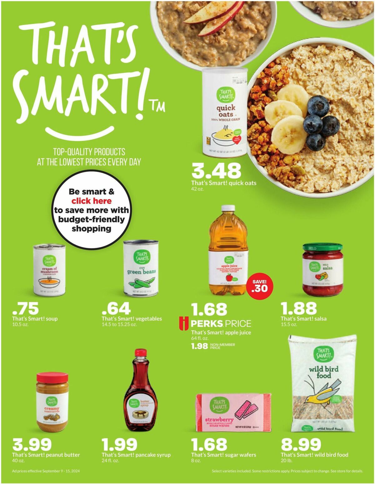 Hy-Vee Weekly Ad from September 9