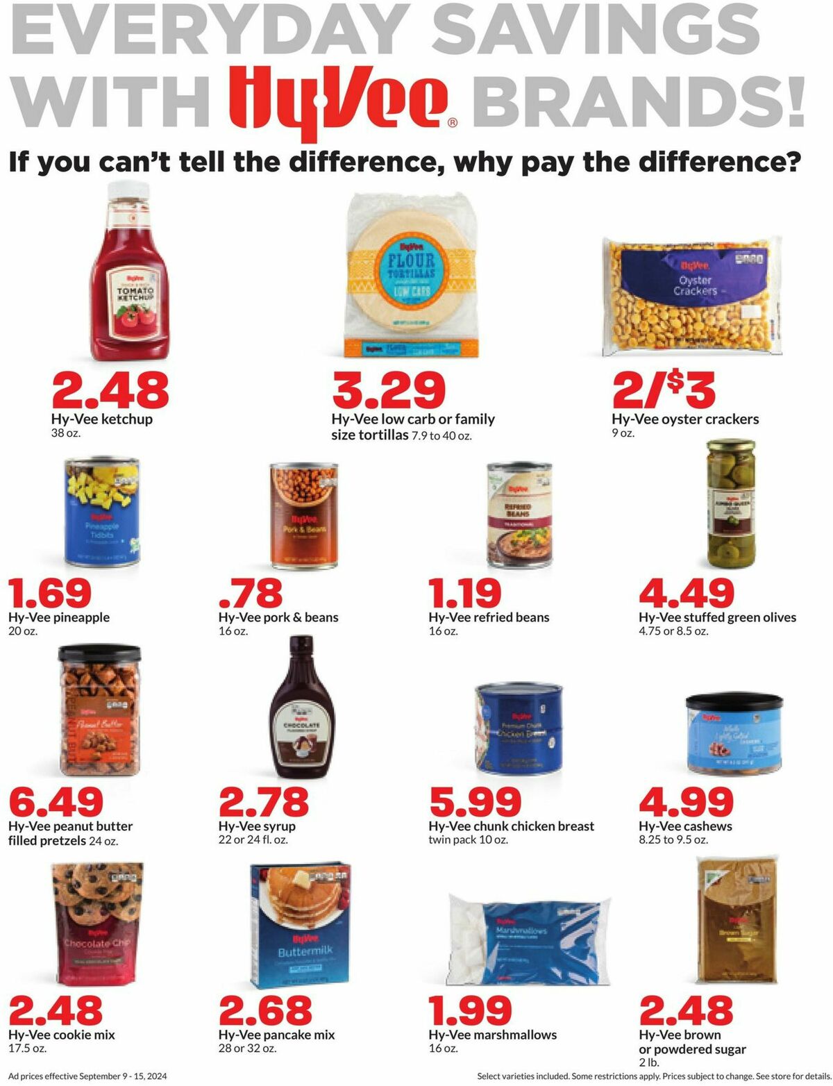 Hy-Vee Weekly Ad from September 9