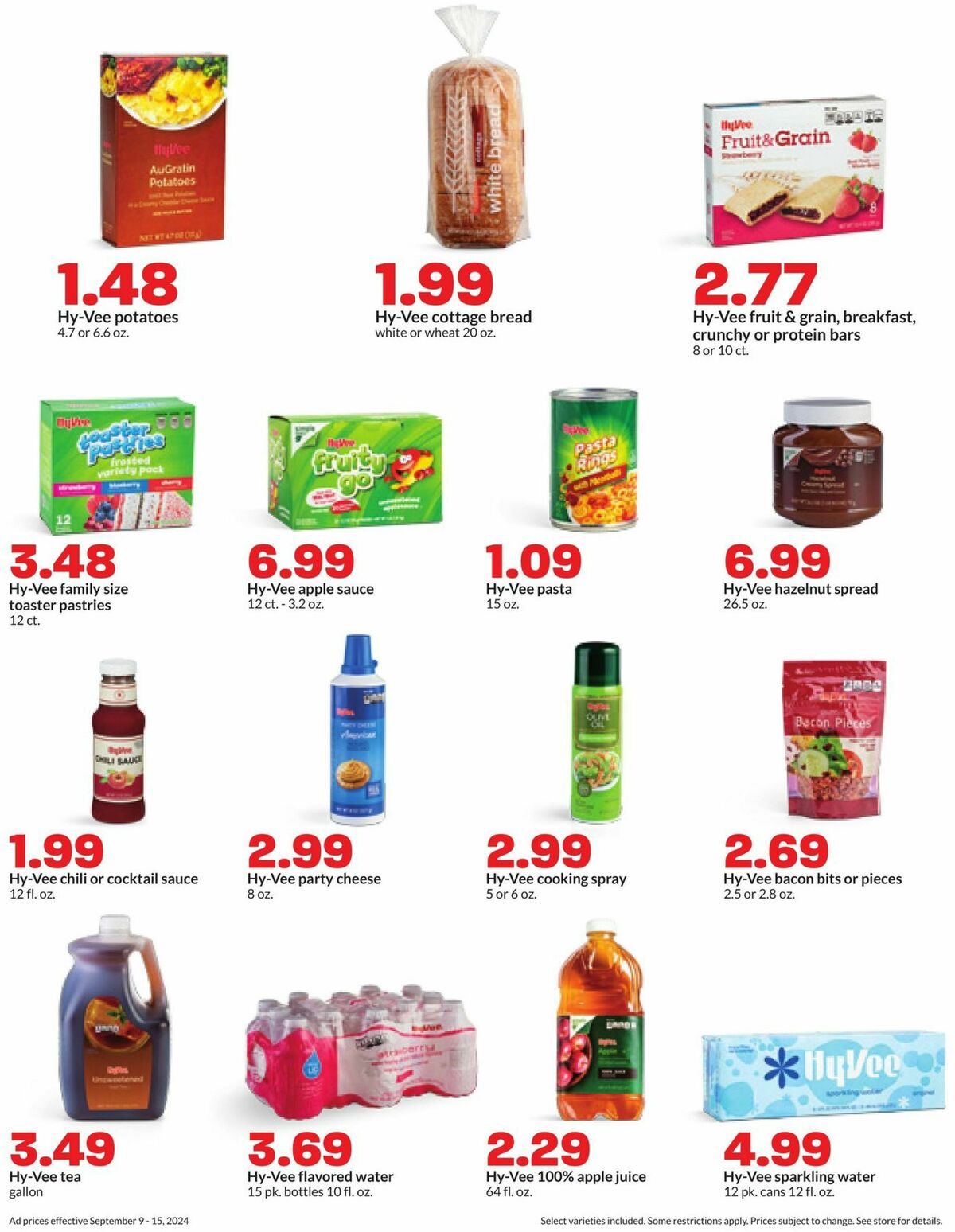 Hy-Vee Weekly Ad from September 9