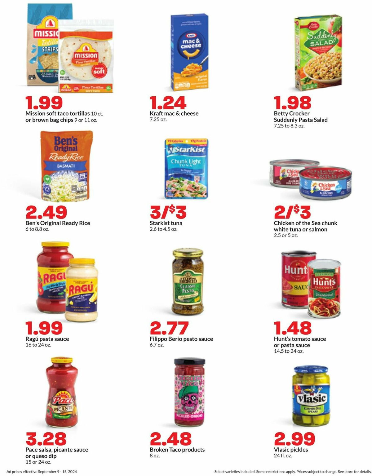 Hy-Vee Weekly Ad from September 9