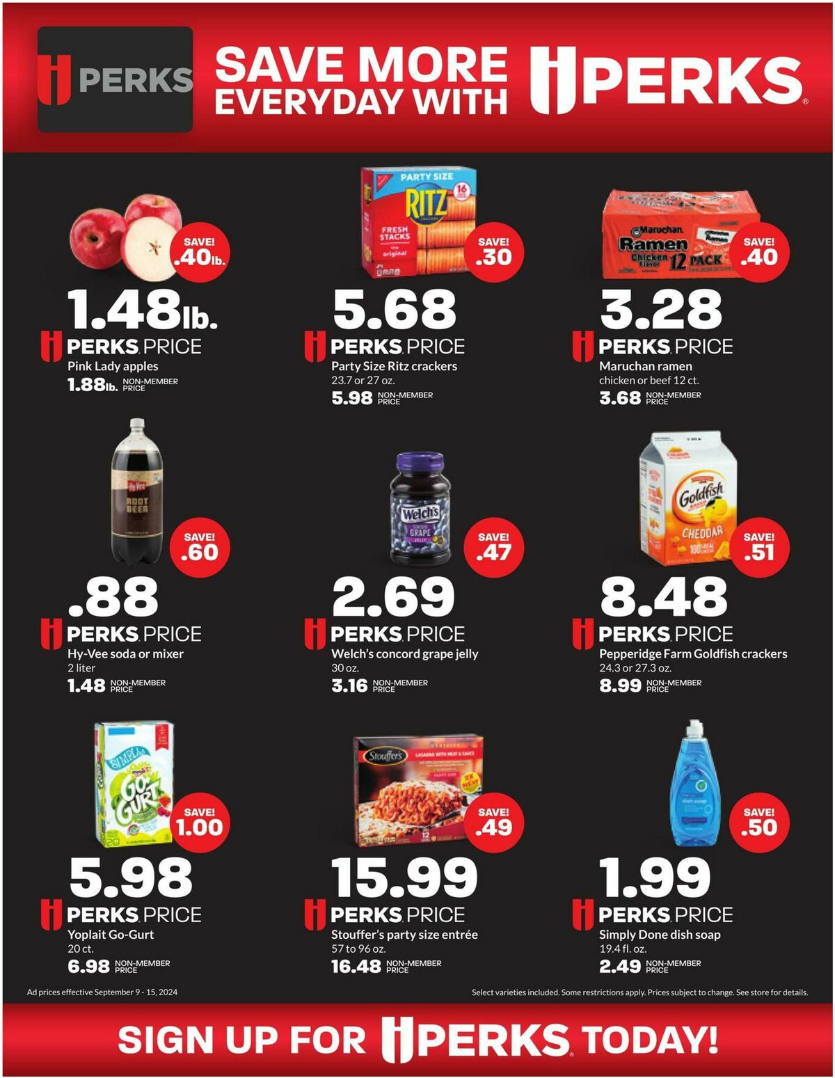 Hy-Vee Weekly Ad from September 9