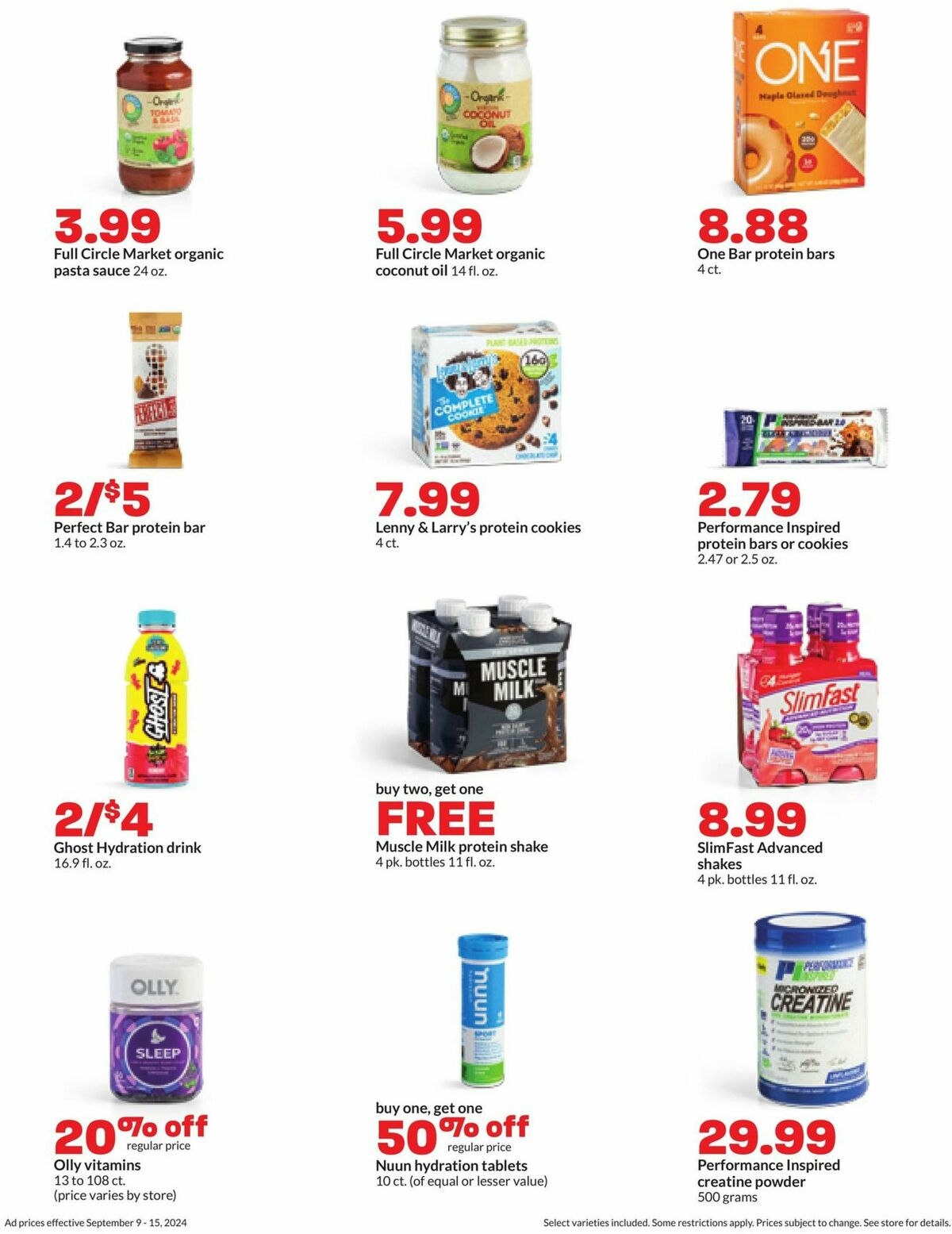 Hy-Vee Weekly Ad from September 9