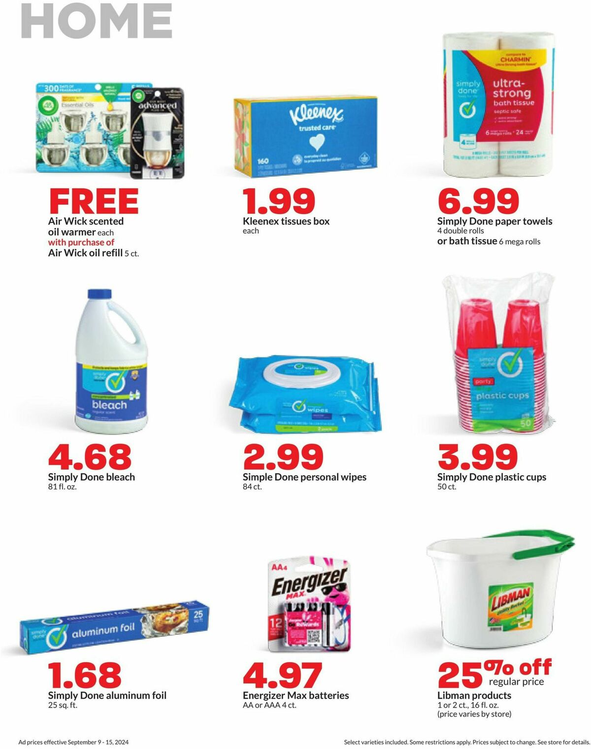 Hy-Vee Weekly Ad from September 9