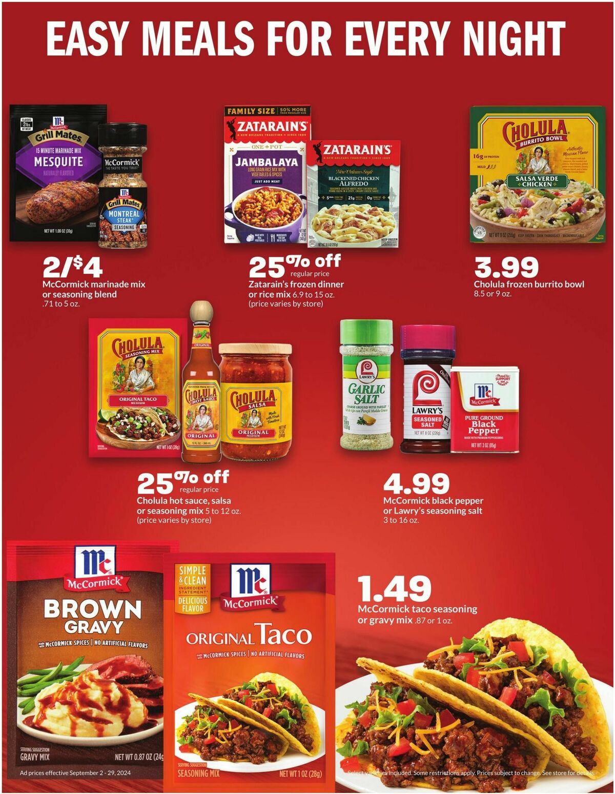 Hy-Vee Weekly Ad from September 9