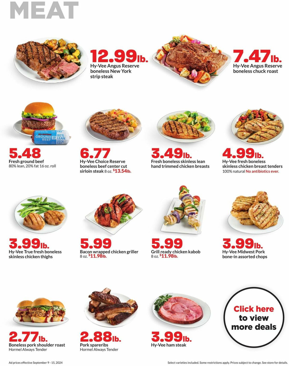 Hy-Vee Weekly Ad from September 9