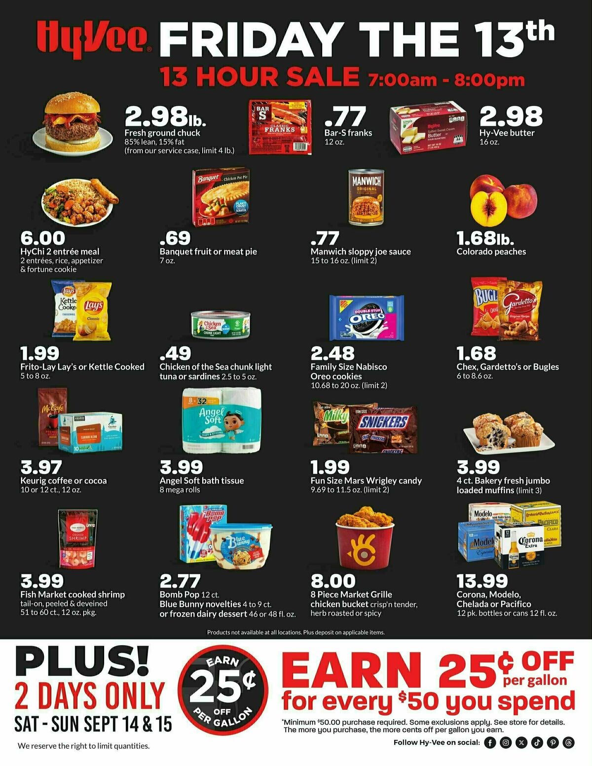 Hy-Vee Friday the 13th Weekly Ad from September 13