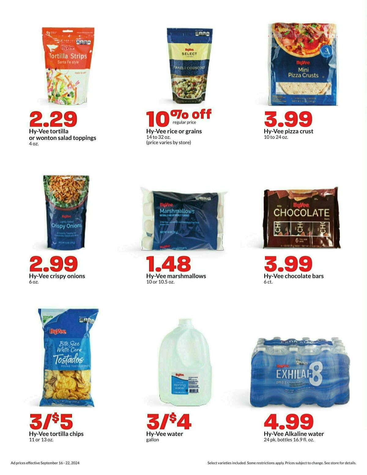 Hy-Vee Weekly Ad from September 16