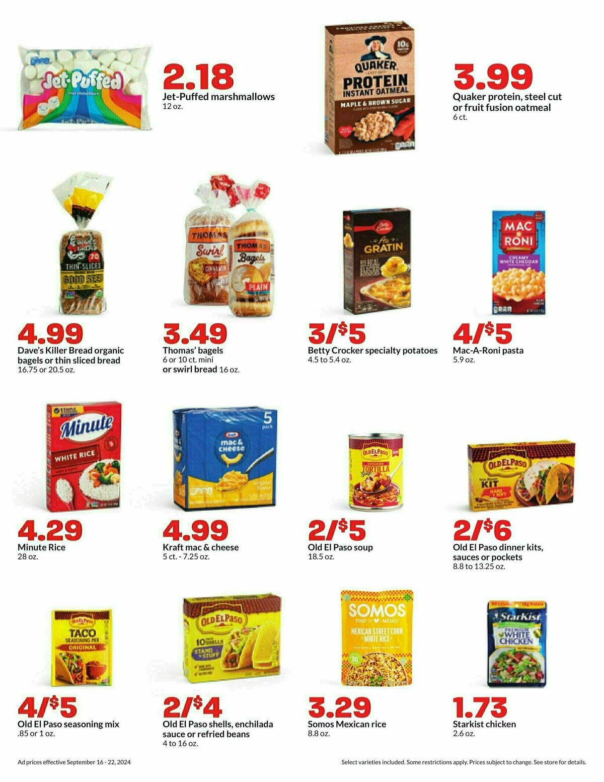 Hy-Vee Weekly Ad from September 16