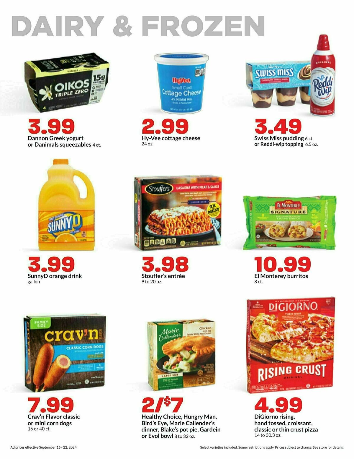 Hy-Vee Weekly Ad from September 16