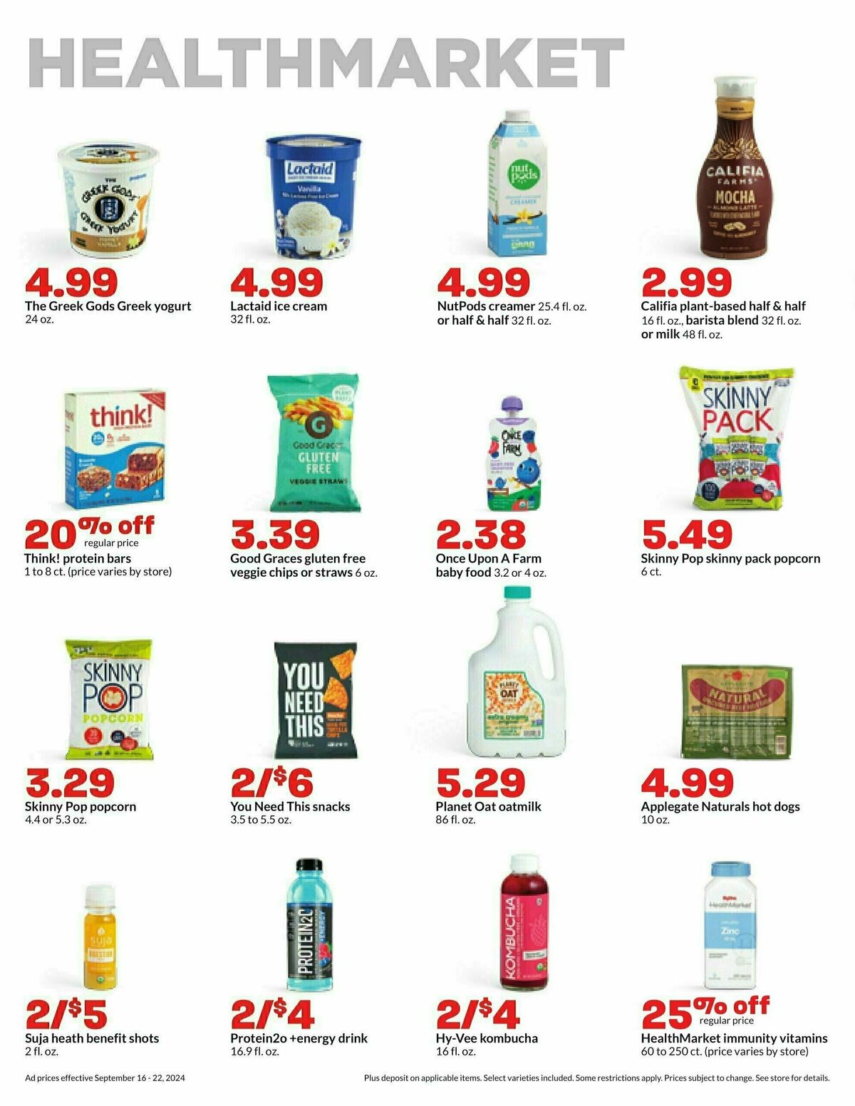 Hy-Vee Weekly Ad from September 16