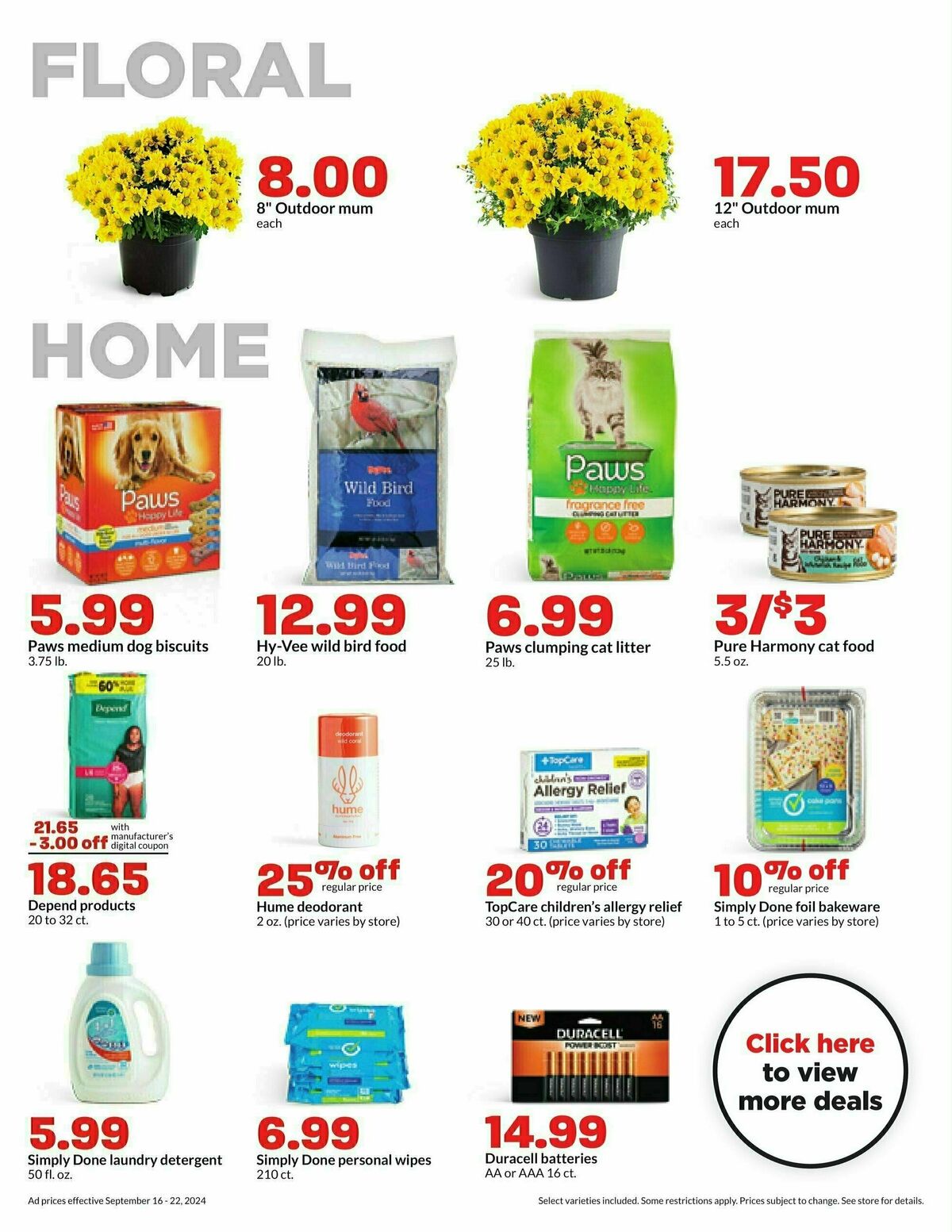 Hy-Vee Weekly Ad from September 16