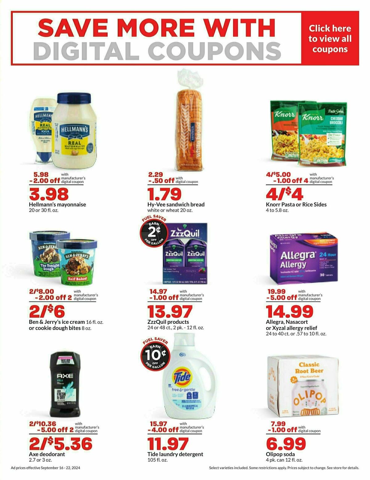 Hy-Vee Weekly Ad from September 16