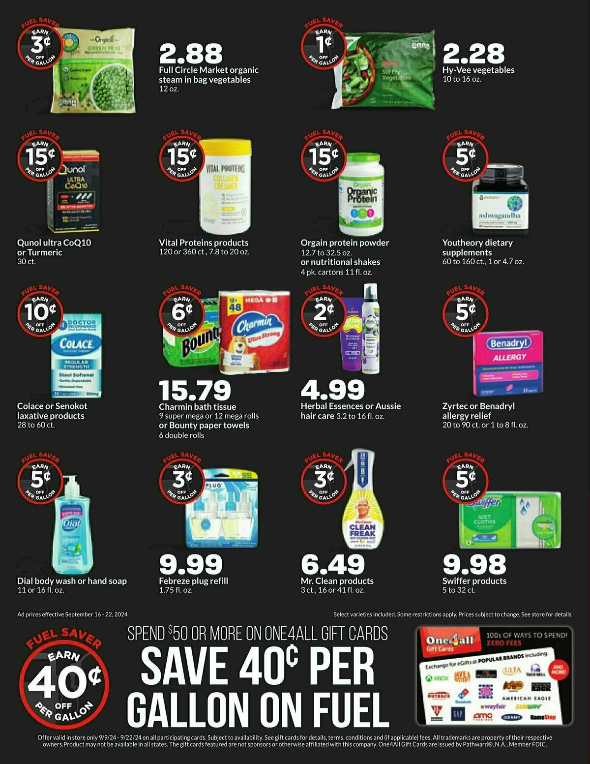 Hy-Vee Weekly Ad from September 16