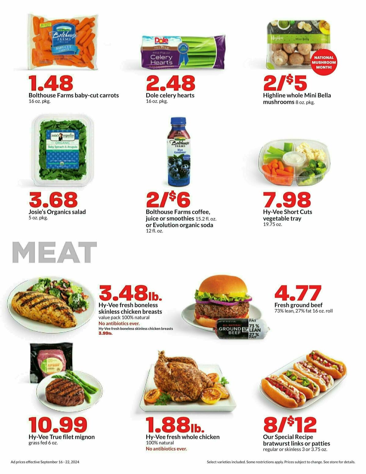 Hy-Vee Weekly Ad from September 16