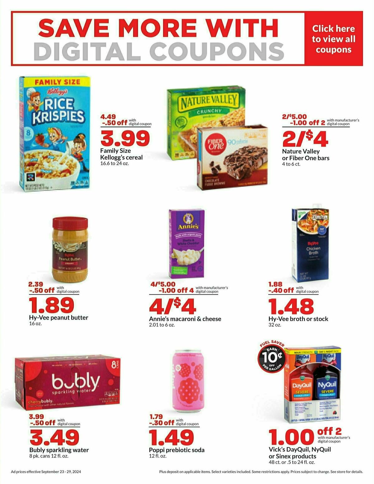 Hy-Vee Weekly Ad from September 23