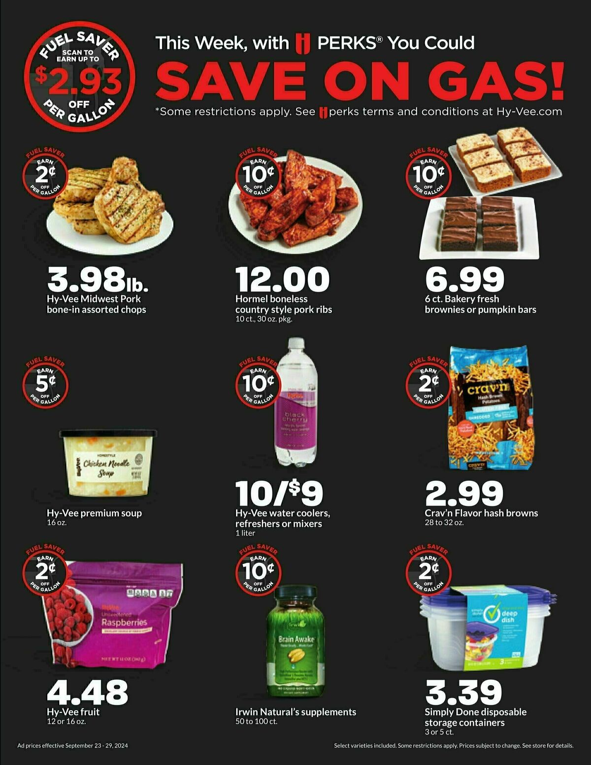 Hy-Vee Weekly Ad from September 23