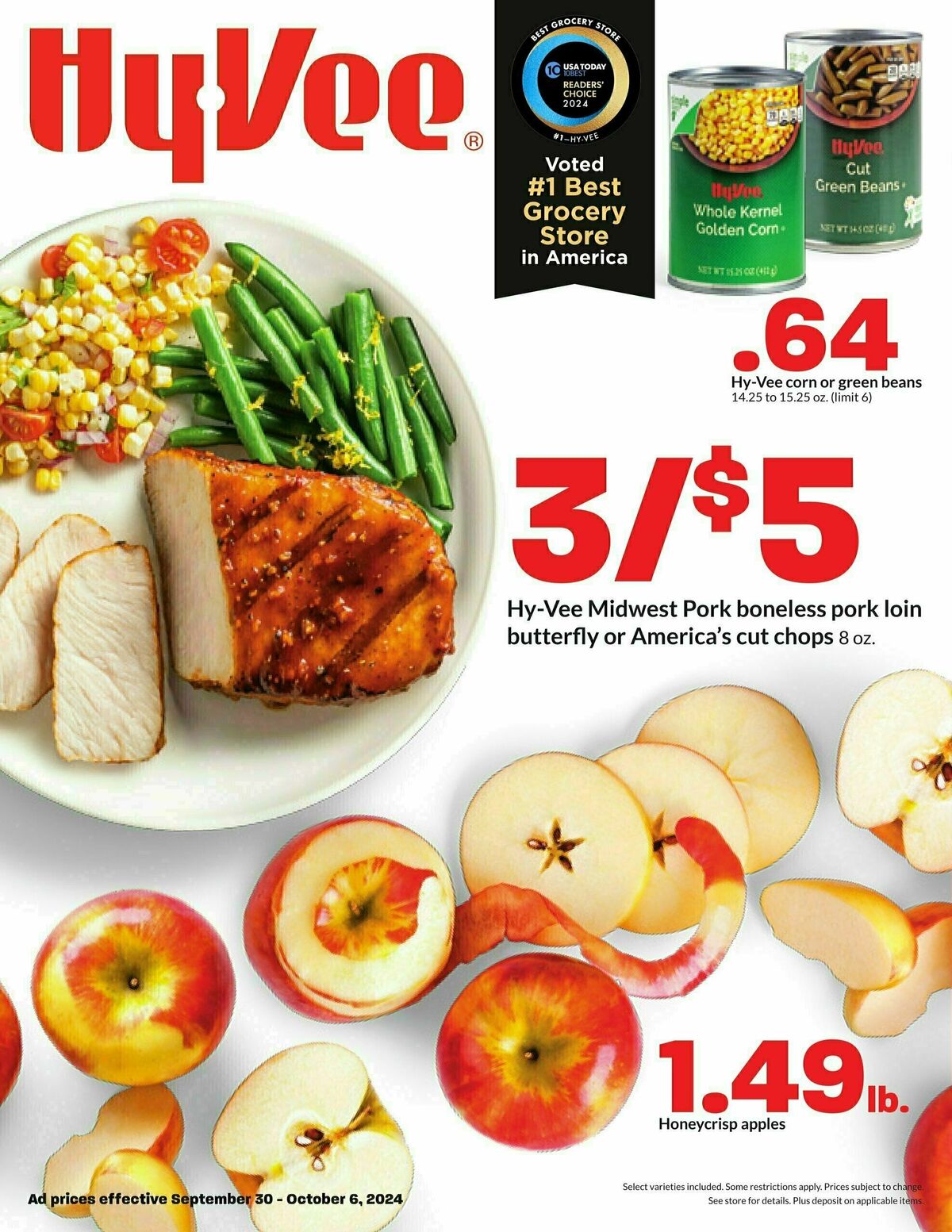 Hy-Vee Weekly Ad from September 30