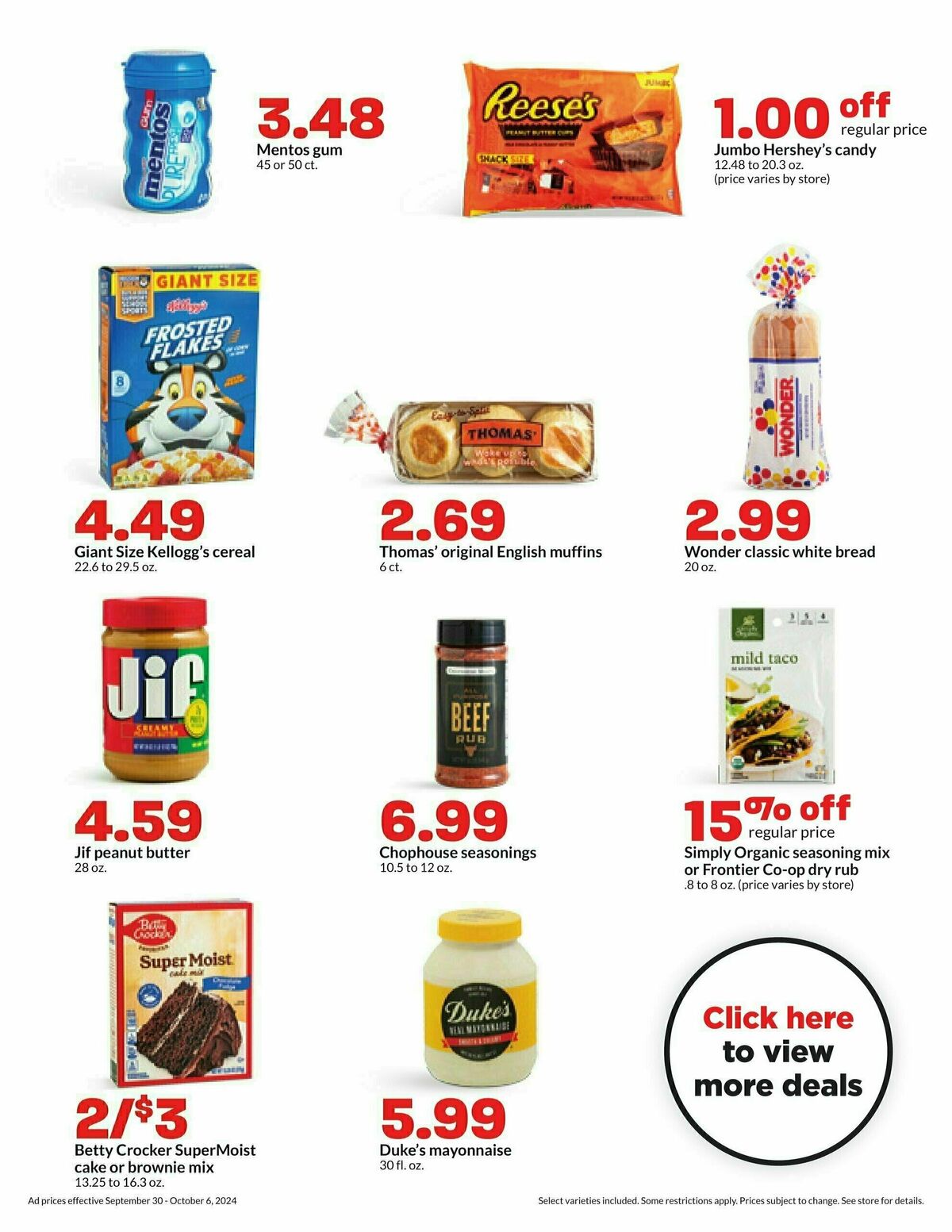 Hy-Vee Weekly Ad from September 30