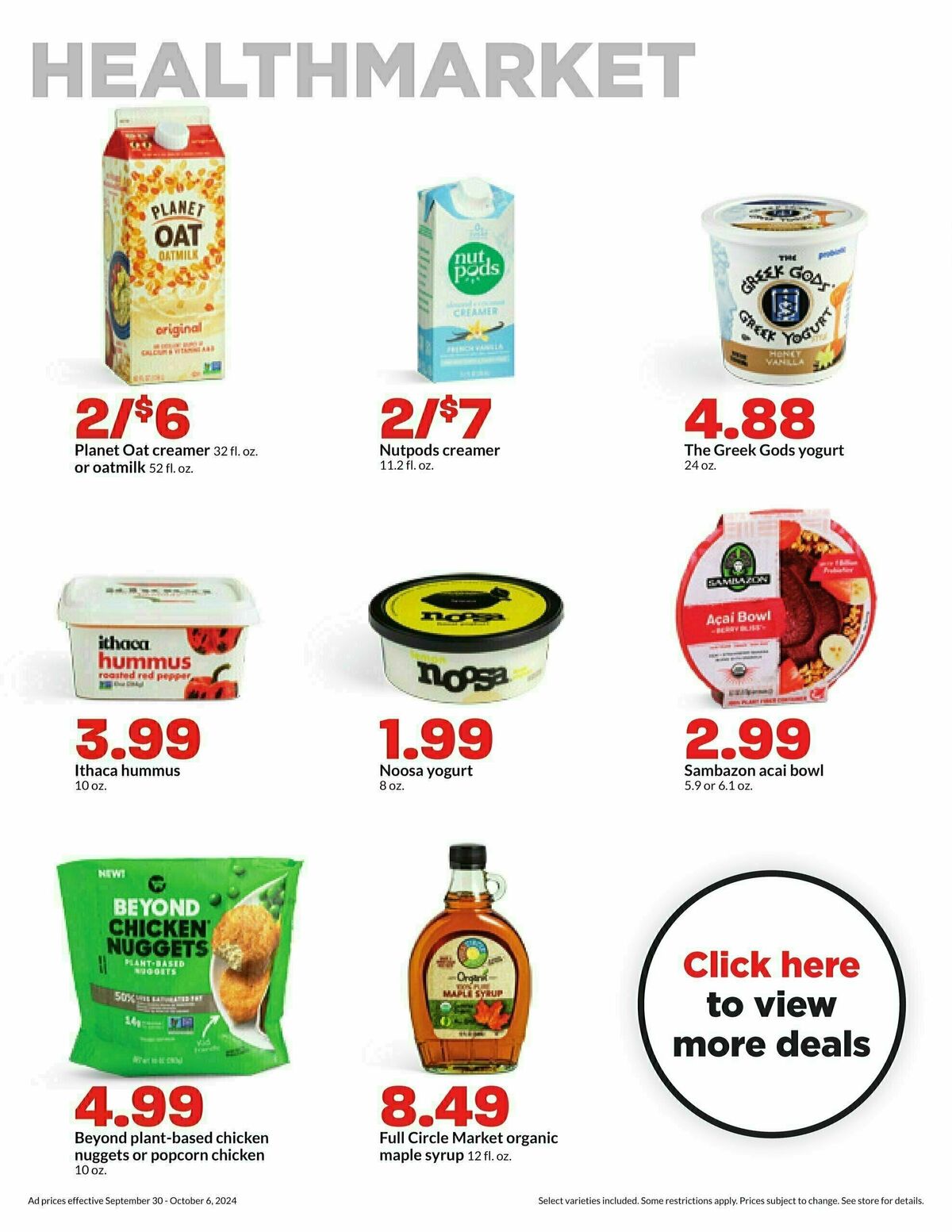 Hy-Vee Weekly Ad from September 30