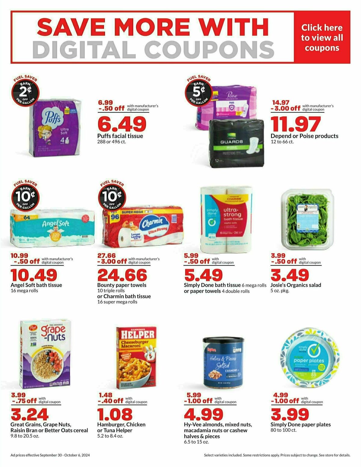 Hy-Vee Weekly Ad from September 30