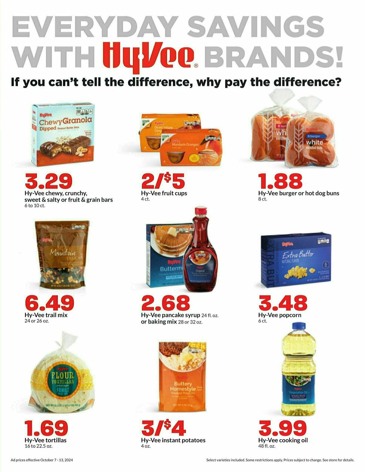 Hy-Vee Weekly Ad from October 7