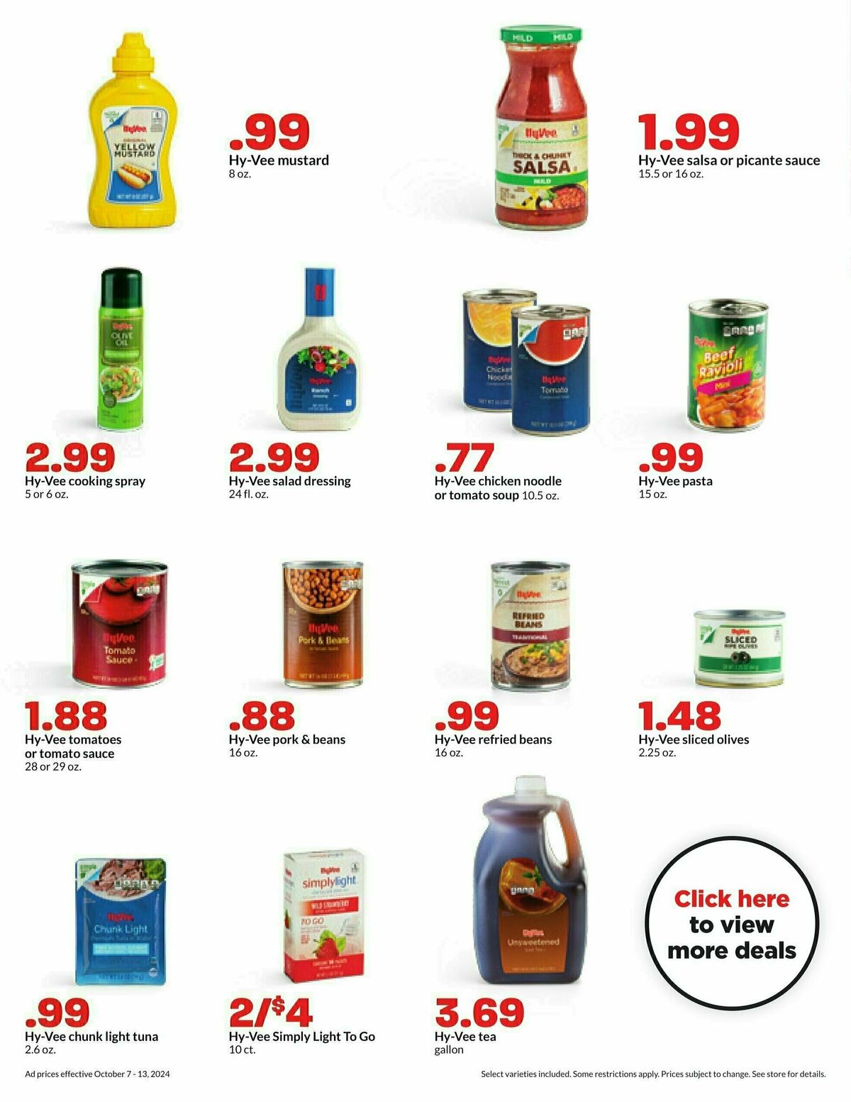 Hy-Vee Weekly Ad from October 7