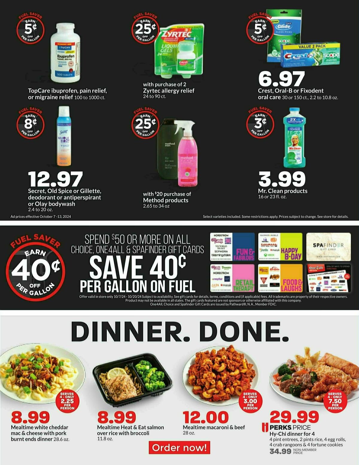 Hy-Vee Weekly Ad from October 7