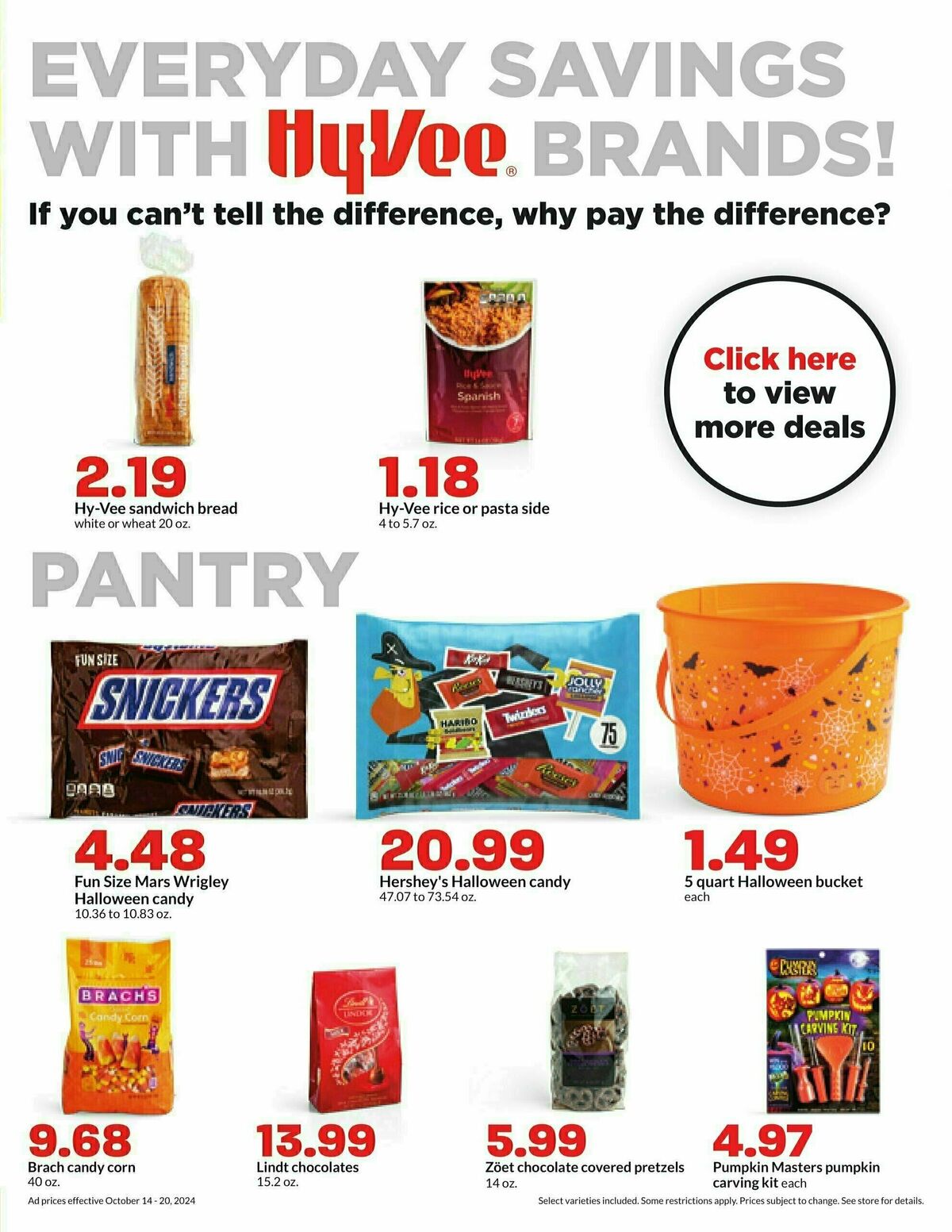 Hy-Vee Weekly Ad from October 14