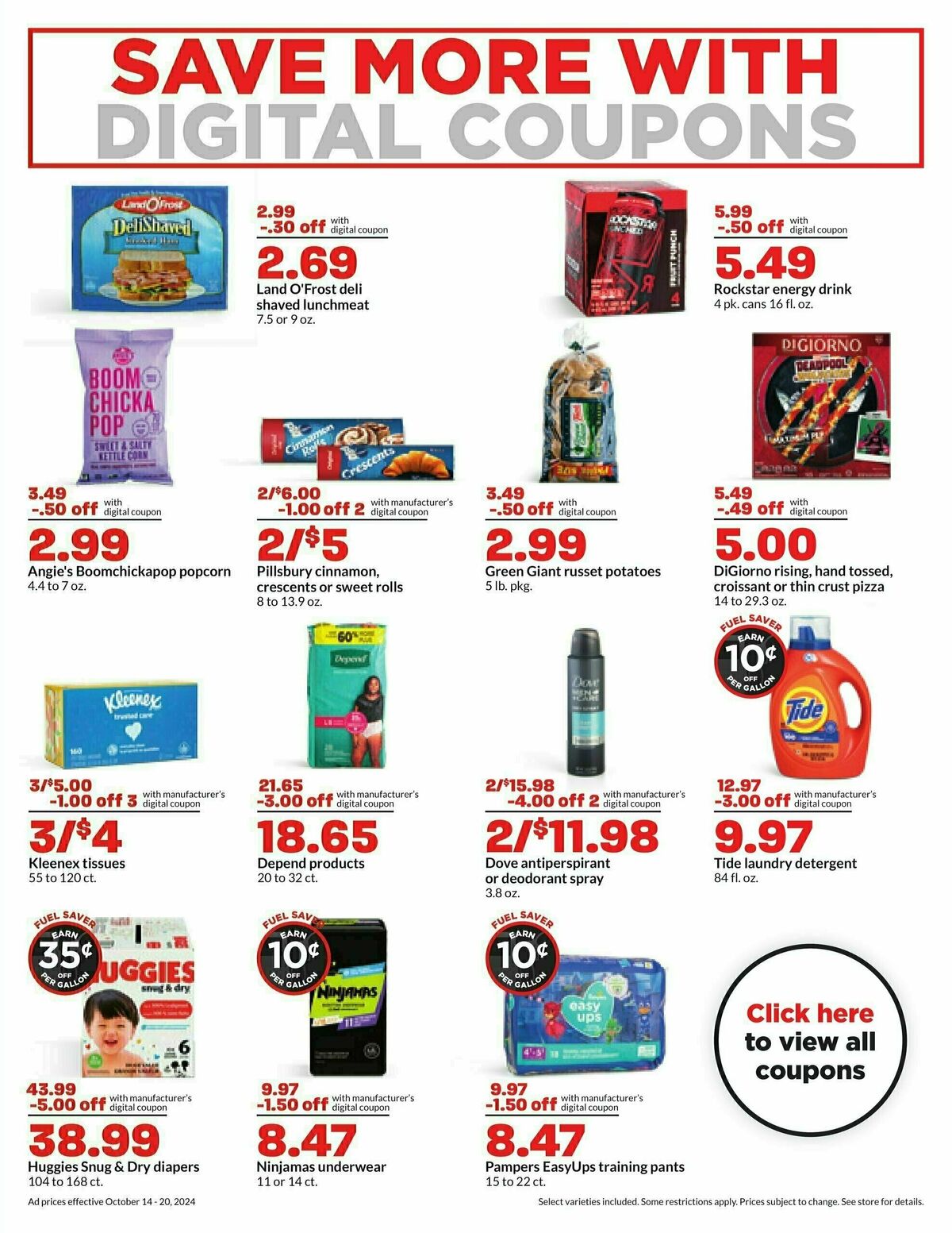 Hy-Vee Weekly Ad from October 14