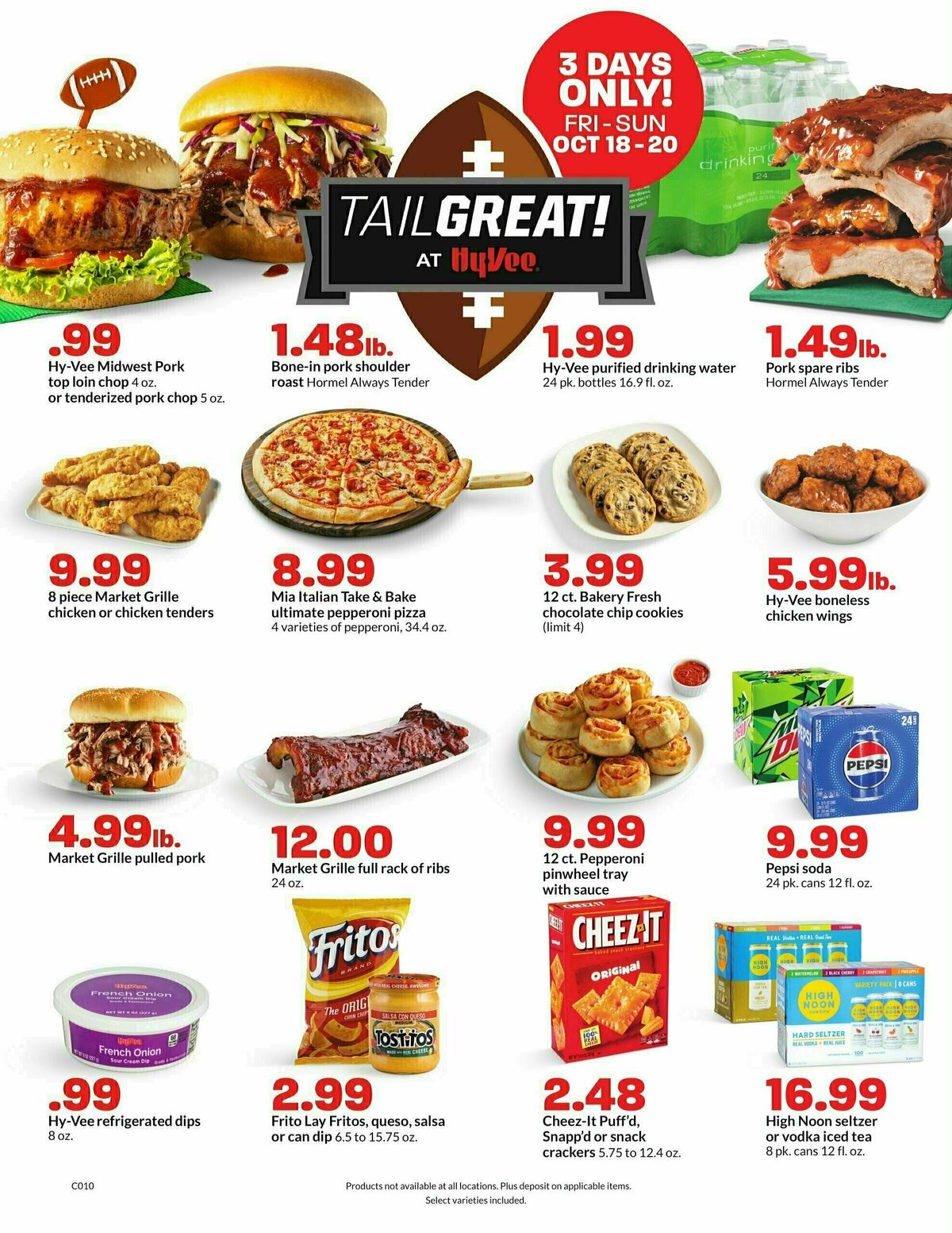 Hy-Vee 3 Days Only! Weekly Ad from October 18