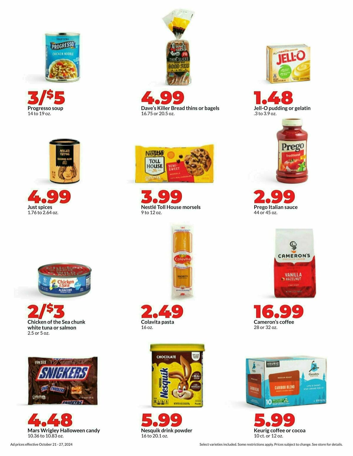 Hy-Vee Weekly Ad from October 21