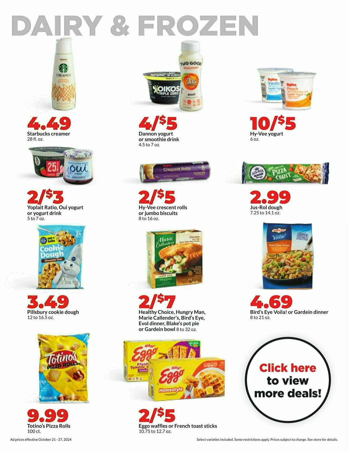 Hy-Vee Weekly Ad from October 21