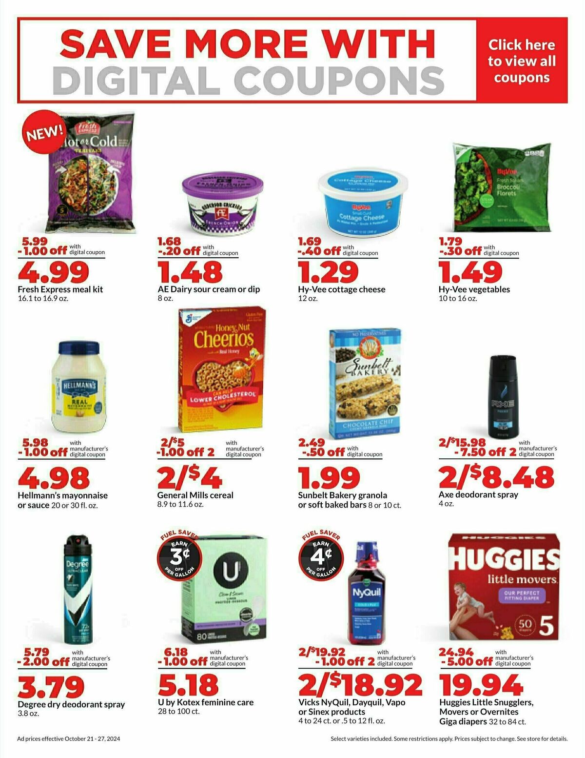 Hy-Vee Weekly Ad from October 21