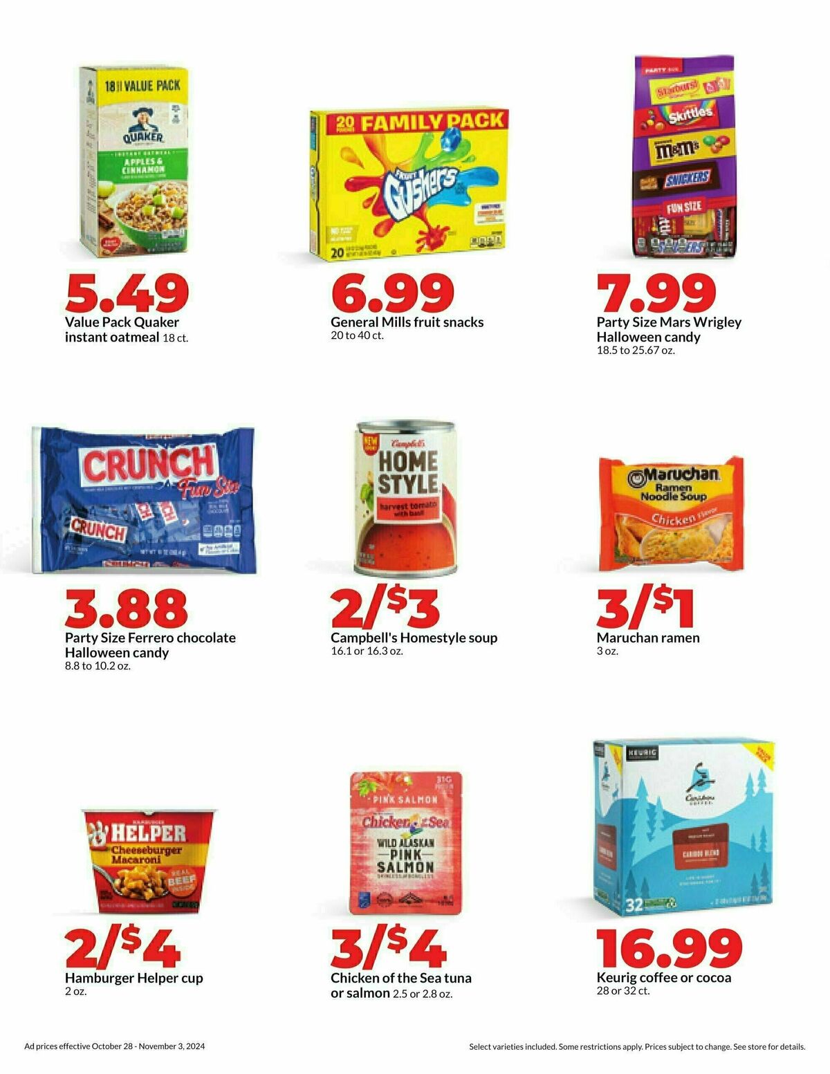 Hy-Vee Weekly Ad from October 28