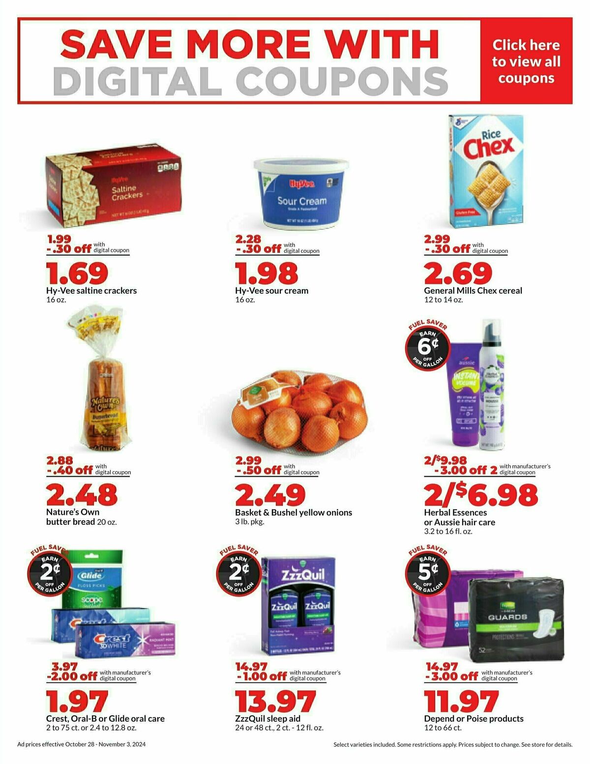 Hy-Vee Weekly Ad from October 28