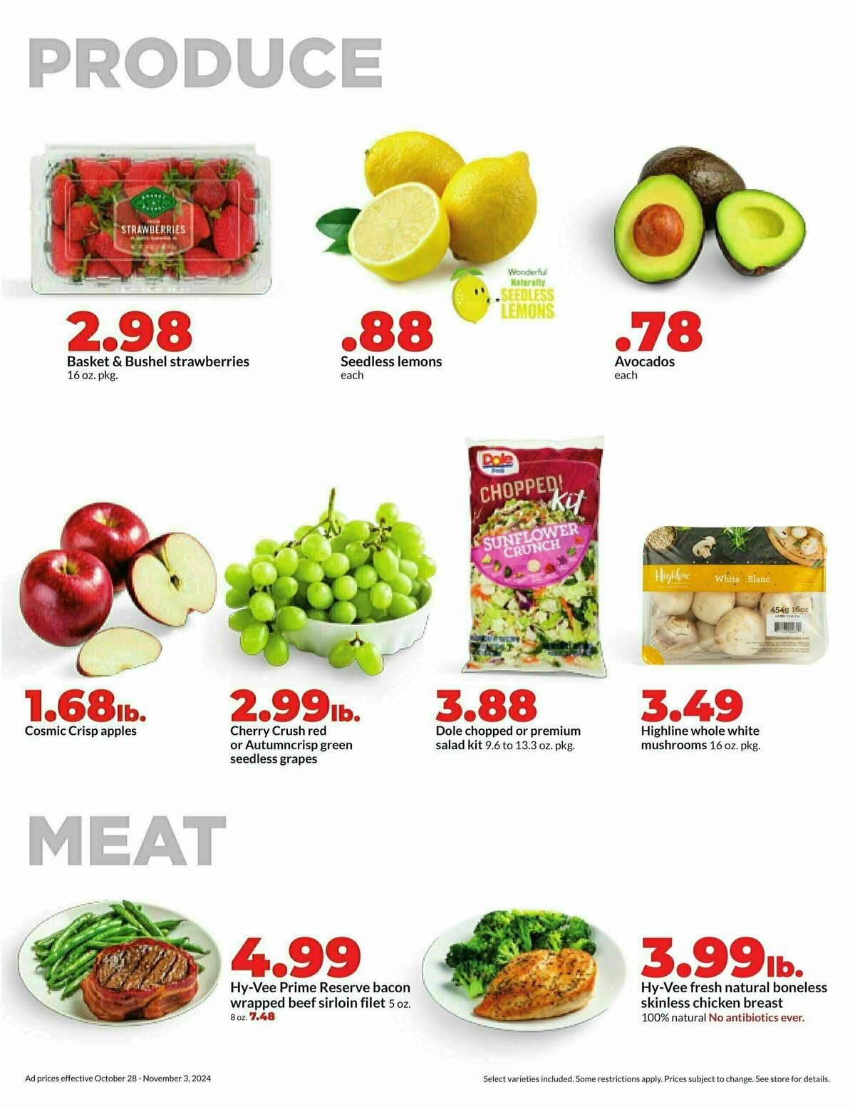 Hy-Vee Weekly Ad from October 28