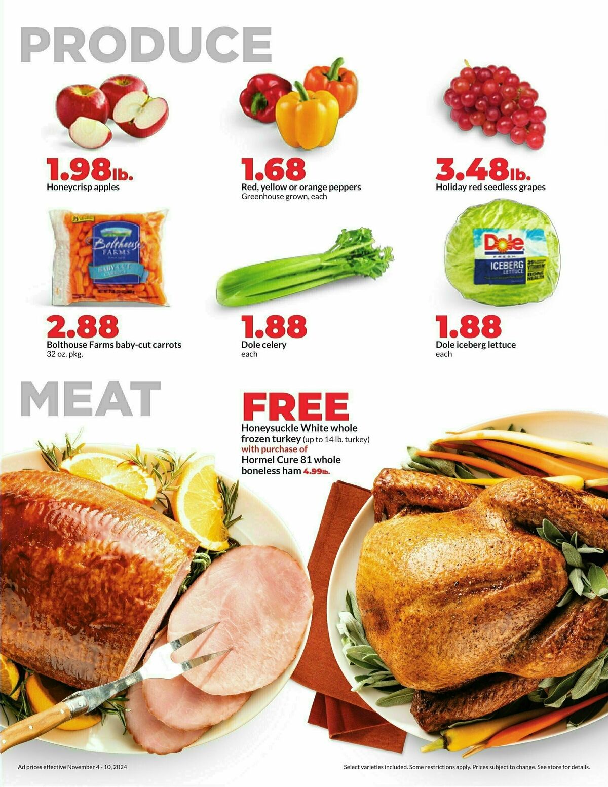 Hy-Vee Weekly Ad from November 4