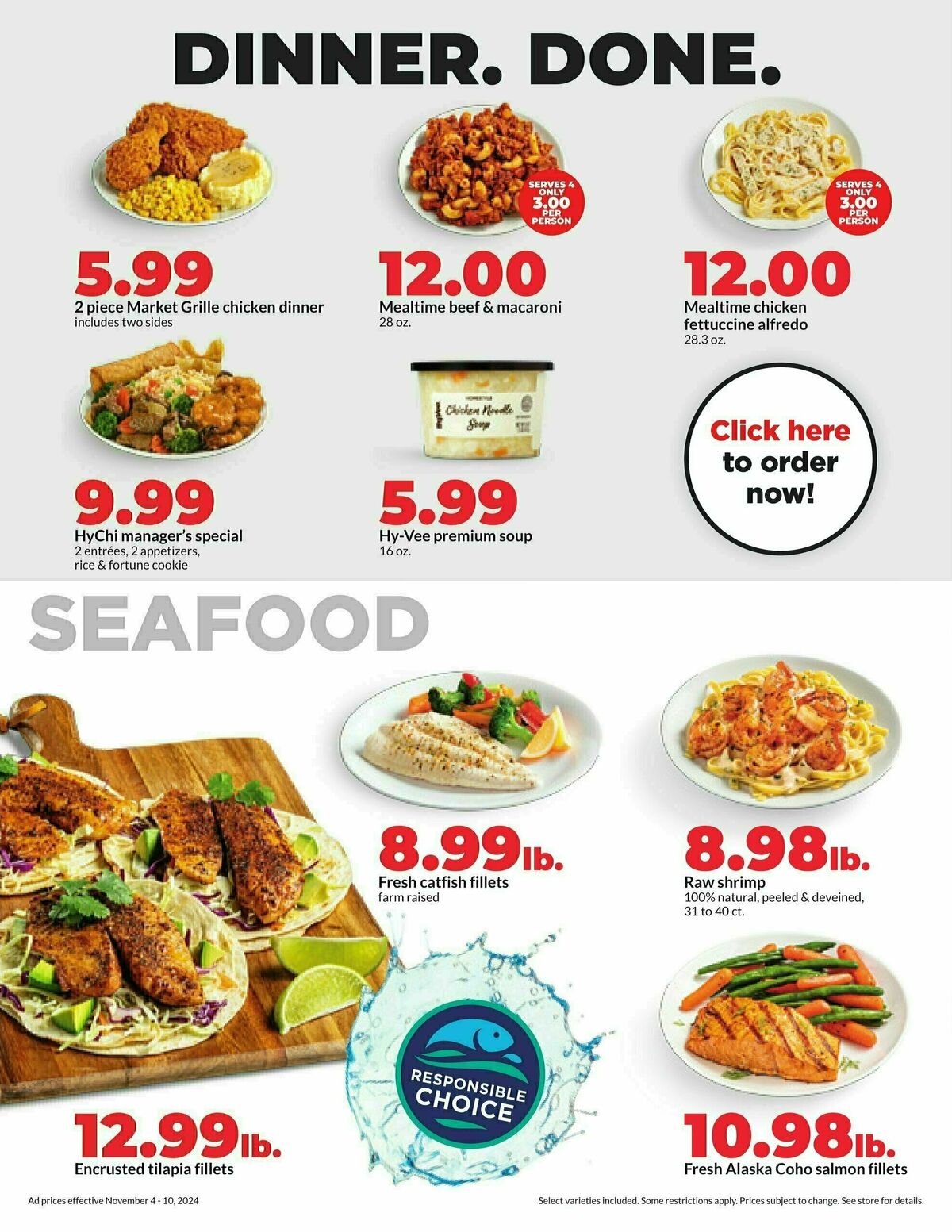 Hy-Vee Weekly Ad from November 4