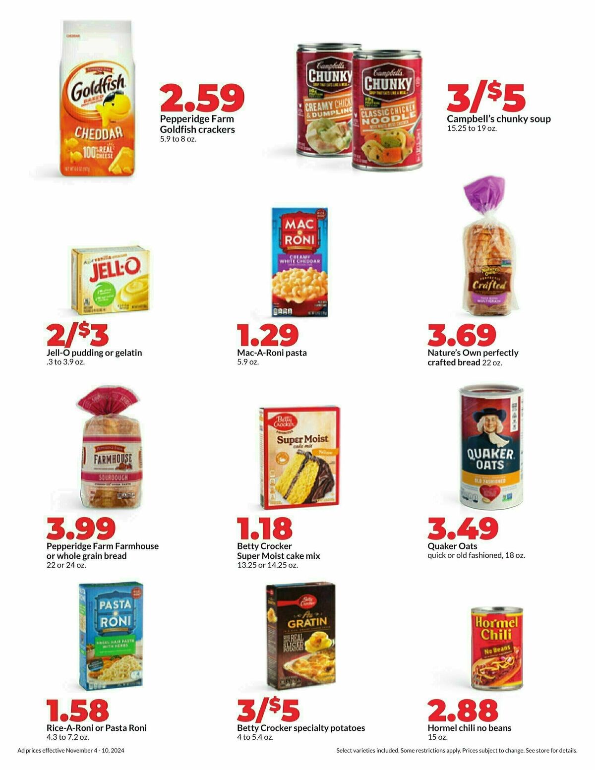 Hy-Vee Weekly Ad from November 4