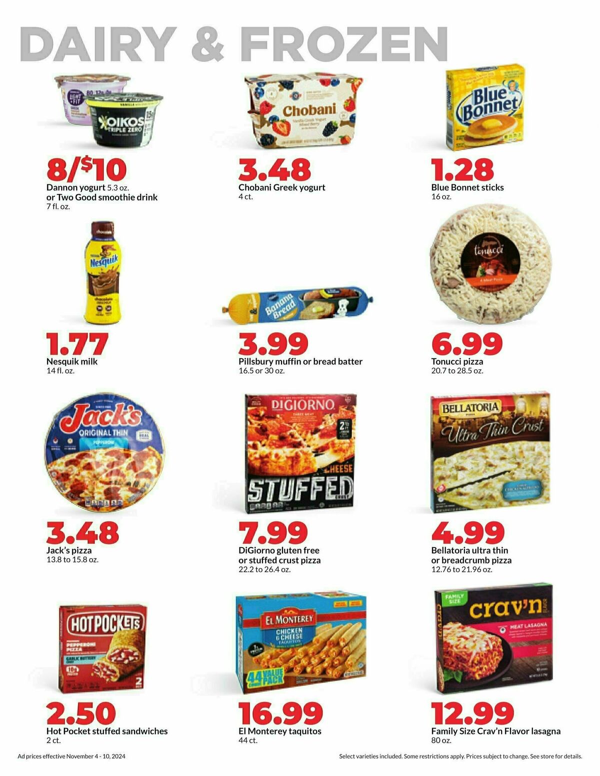 Hy-Vee Weekly Ad from November 4